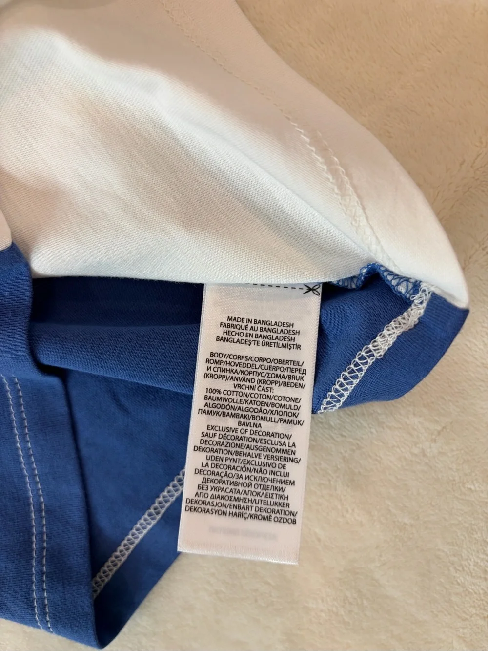 Ralph Lauren Blue Green Yellow White Colorblock Polo Tee